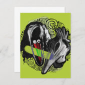 カブトムシ Adam & Barbara怖い ノートカード (正面/裏面)