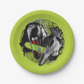 カブトムシ Adam & Barbara怖い ペーパープレート (正面)