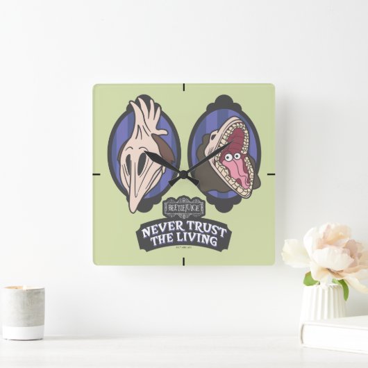 カブトムシ | Maitlands "生きる者を決して信用しない" スクエア壁時計 (ホーム)