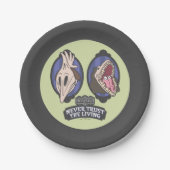 カブトムシ | Maitlands "生きる者を決して信用しない" ペーパープレート (正面)