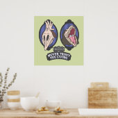 カブトムシ | Maitlands "生きる者を決して信用しない" ポスター (キッチン)