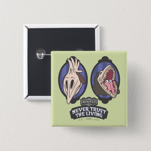 カブトムシ | Maitlands "生きる者を決して信用しない" 缶バッジ (正面&裏面)