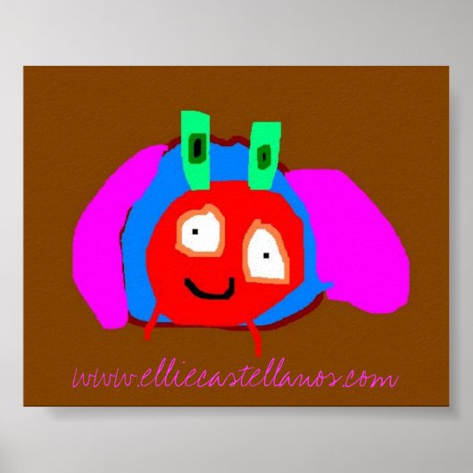 カブトムシ， www.elliecastellanos.com ポスター (正面)