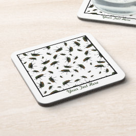 カブトムシBugプラスチック製コースター – オプシパーソナライズされたョン コースター