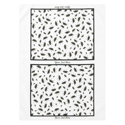 カブトムシBug Tableloth – オプションのカスタマイズ テーブルクロス (正面)