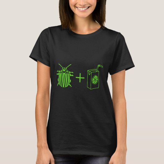 カブトムスヴィンテージハロウィンおもしろい映画ホラーコスメ Tシャツ (正面)
