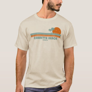 カブレッタビーチサペロアイランドジョージアサンパームツリー Tシャツ