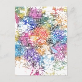 カブール・アフガニスタンの地図 ポストカード