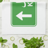 カブール、アフガニスタン高速道路交通通り標識 キッチンタオル (折り畳み)