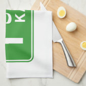 カブール、アフガニスタン高速道路交通通り標識 キッチンタオル (四つ折り)