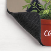 カブ植物付きタキシード猫 マウスパッド (コーナー)