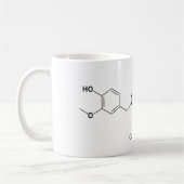 カプサイシン分子化学辛い食品愛好家 コーヒーマグカップ (左)