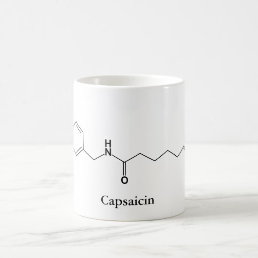 カプサイシン 分子 化学 辛党 コーヒーマグカップ (中央)