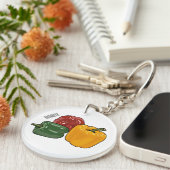 カプシカム漫画イラストレーション キーホルダー (正面右)