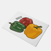 カプシカム漫画イラストレーション ドアマット (アングル)