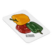 カプシカム漫画イラストレーション マグネット (右側)