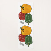 カプシカム漫画イラストレーション ヨガマット (裏面)