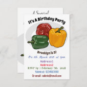 カプシカム漫画イラストレーション 招待状 (正面/裏面)