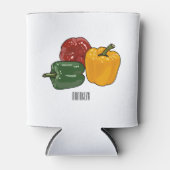 カプシカム漫画イラストレーション 缶クーラー (正面)