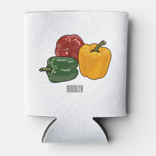 カプシカム漫画イラストレーション 缶クーラー (正面)