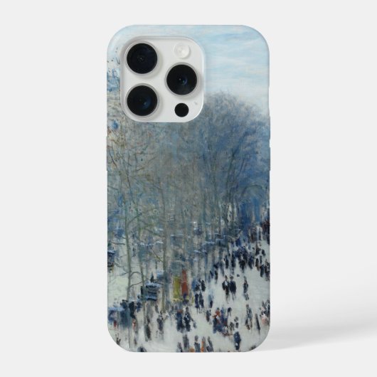 カプシーヌ大通り モネ作 iPhoneケース (裏面)
