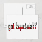 カプシ得ナック？旗 ポストカード (正面/裏面)