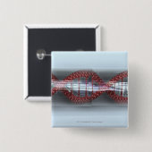 カプセルのDNAの繊維 缶バッジ (正面&裏面)