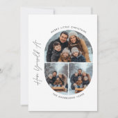 カプセルフォト | 小メリーさなクリスマスの子供の家族 シーズンカード (正面)