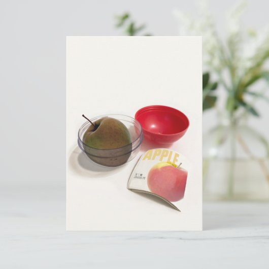 カプセル玩具アップル食品価格消費主義 サンキューカード (スタンド正面)