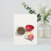 カプセル玩具アップル食品価格消費主義 ポストカード (スタンド正面)