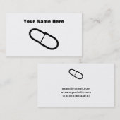 カプセル、ここのあなたの名前 名刺 (正面/裏面)