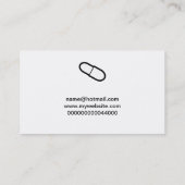 カプセル、ここのあなたの名前 名刺 (裏面)