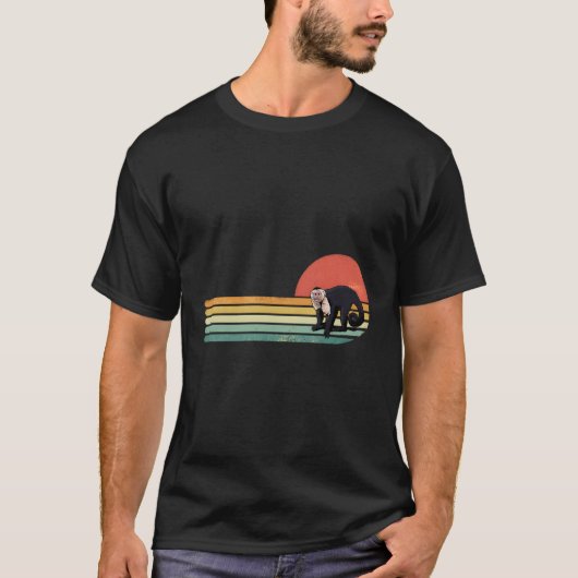 カプチンサル霊長類野生動物園動物 Tシャツ (正面)