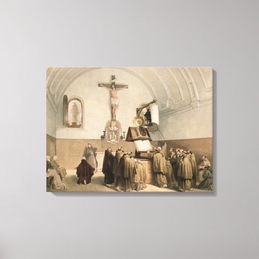 カプチーヌの香炉でベルが鳴る キャンバスプリント (正面)