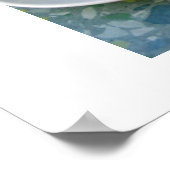 カプチーノとバゲット ポスター (角)