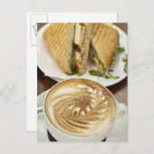 カプチーノとパニランチ ポストカード (正面/裏面)