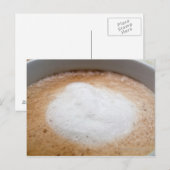 カプチーノの泡クローズアップ ポストカード (正面/裏面)