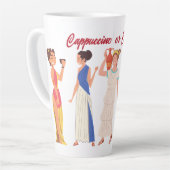 カプチーノまたはエクスプレッソレイトマグ カフェラテマグ (左アングル)