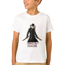 カプチーノアサシーノTシャツ | 暗いユーモアイタリアン