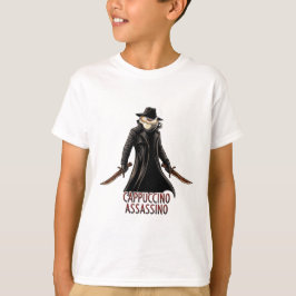 カプチーノアサシーノTシャツ | 暗いユーモアイタリアン Tシャツ