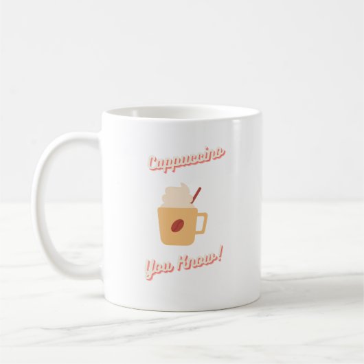 カプチーノアホ コーヒーマグカップ (左)
