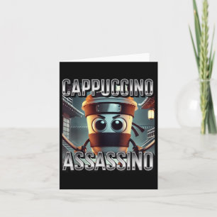 カプチーノイノコーヒーラバーズブイタリアンリンロットミーム カード