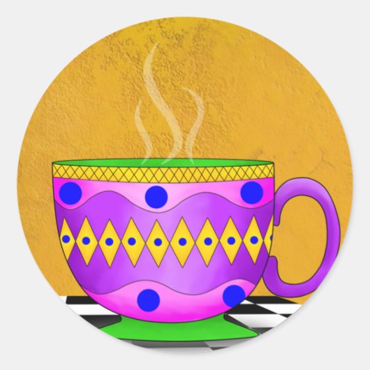 カプチーノカップシール ラウンドシール (正面)