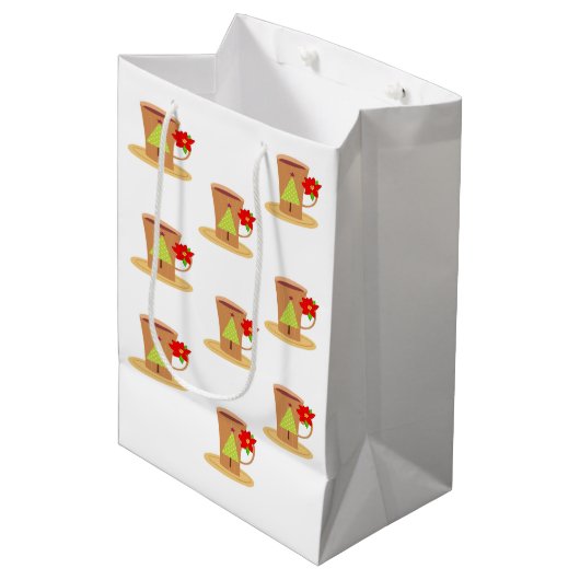 カプチーノクリスマス抱き枕 ミディアムペーパーバッグ (正面アングル)