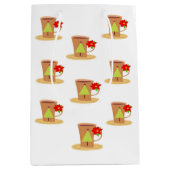 カプチーノクリスマス抱き枕 ミディアムペーパーバッグ (正面)