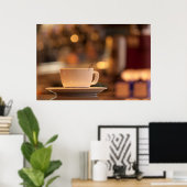 カプチーノコーヒー，イタリア，ヴェネツィア ポスター (ホームオフィス)