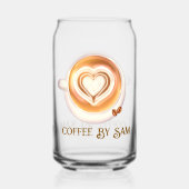 カプチーノコーヒー ガラス缶 (裏面)