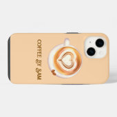 カプチーノコーヒー iPhoneケース (裏面横)
