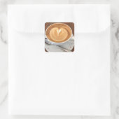 カプチーノスクエアステッカー スクエアシール (バッグ)