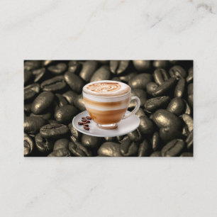 カプチーノドリンク\コーヒー豆 名刺
